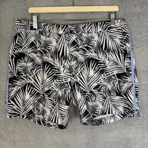 Fair Harbor Shorts Men's 33 Black White‎ Board Swim Trunks Beach Lined